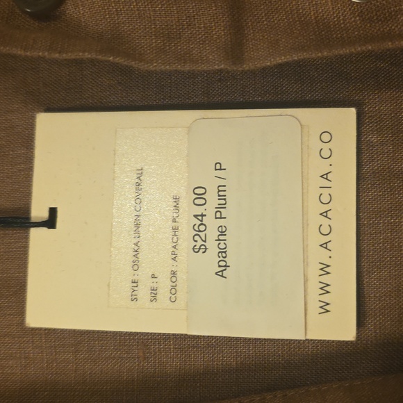Nwt Acacia Linen Coverall - Picture 3 of 6